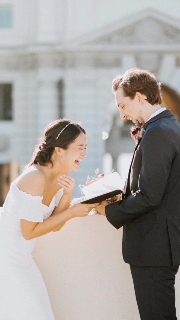 A Magical Elopement: Rachel + Thompson's Intimate Wedding at Pasadena City Hall